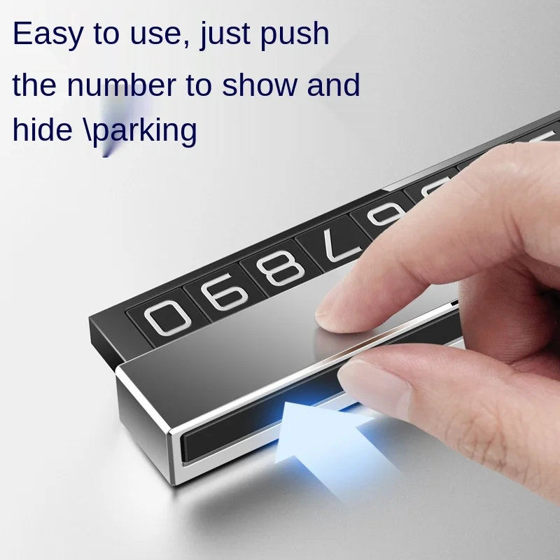 1pcs car styling stickers temporary parking card phone number plate telephone park stop in automobile accessories free global shipping