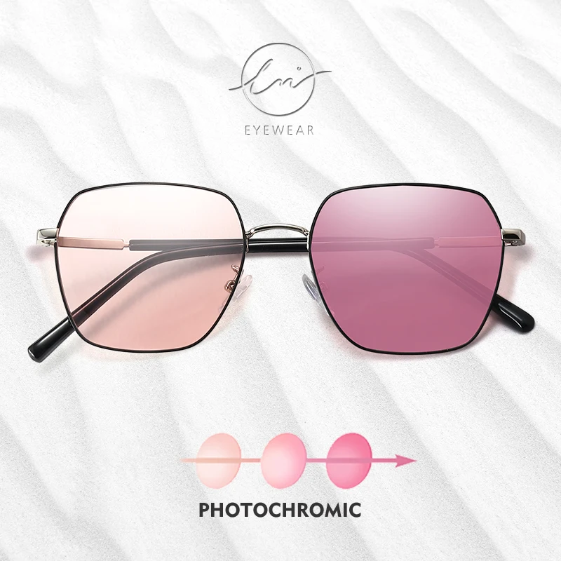 

LM 2022 Metal Classic Photochromic Sunglasses Women Men Polarized Chameleon Glasses Male Change Color Sun Glasses UV400 Oculos