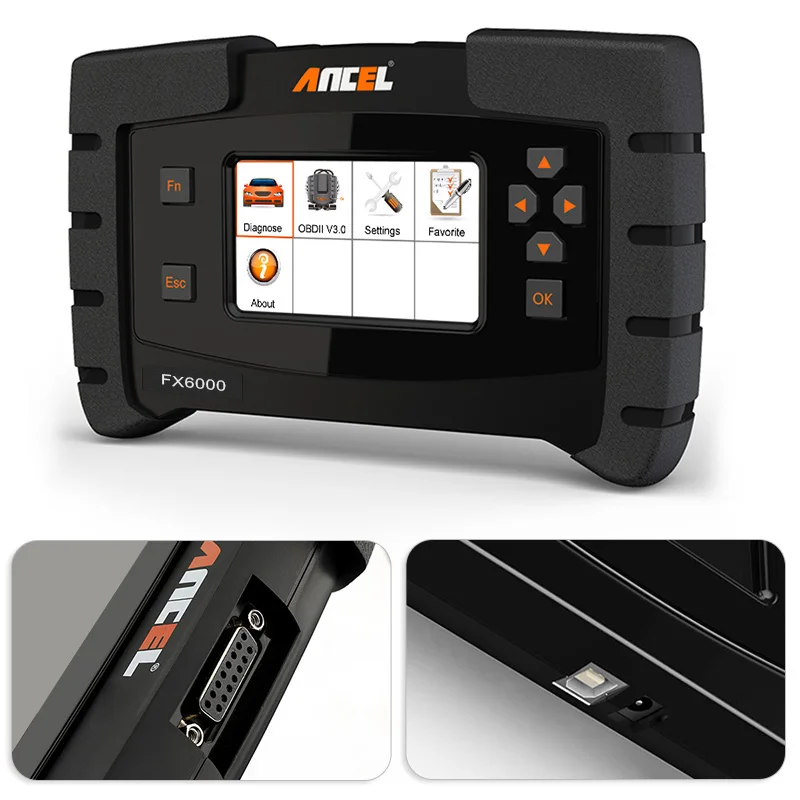 ANCEL FX6000 OBD2 автомобильный сканер автомобильный диагностический инструмент полные системы ABS DPF масляный ключ TPMS ДИАГНОСТИКА автомобиля OBD2 обновление бесплатно