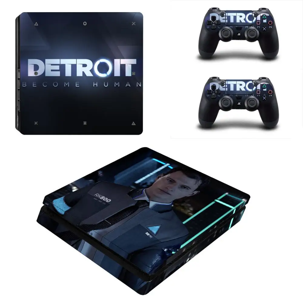 Detroit стать человека PS4 тонкий Стикеры s Play station 4 кожи наклейки для Игровые