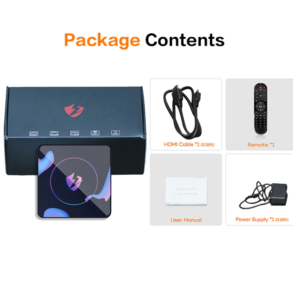 CRENOVA ТВ приставка на Android 9 0 RK3318 4 Гб ОЗУ 64 ПЗУ 4K Netflix Youtube Google голосовой помощник LET1