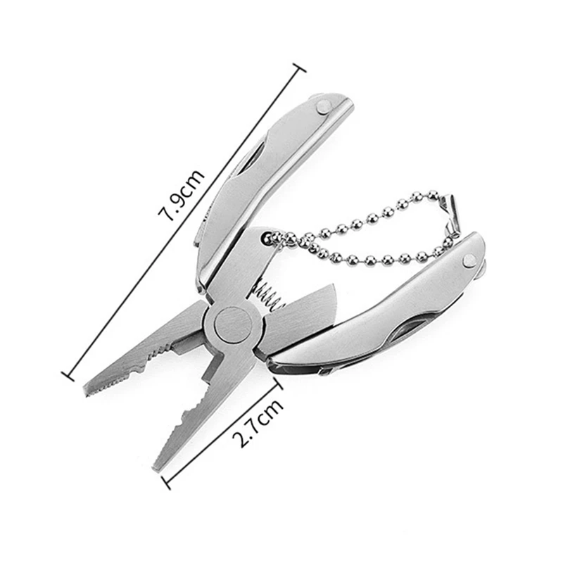 Портативные многофункциональные плоскогубцы складной нож из нержавеющей стали