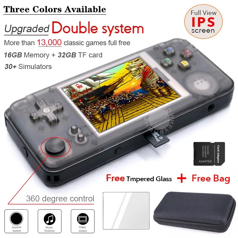 Ретро игровая консоль RS97 Plus 25 + эмуляторы 13000 игр|Портативные игровые консоли| |