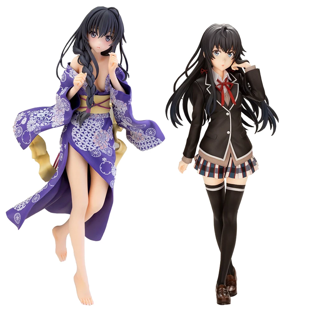 

Alphamax My Teen Romantic Comedy SNAFU Anime Figure Yukinoshita Yukino Kimono Action Figure Yui Yuigahama Figurine Model Doll