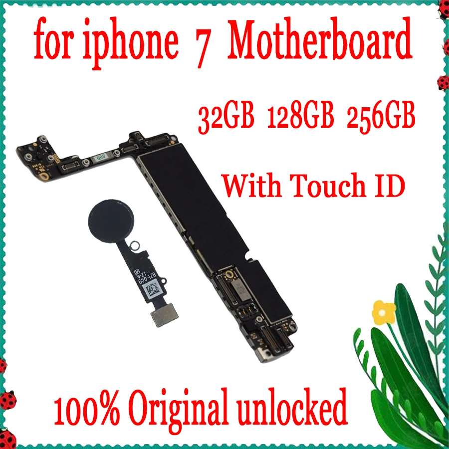 32 Гб 128 ГБ 256 для iphone 7 4 дюймовая материнская плата с сенсорным ID/без сенсорного ID