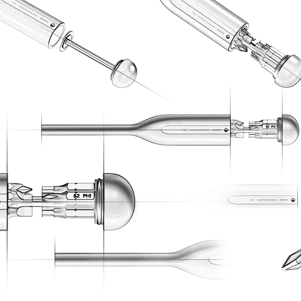 Набор ручных отверток WOWSTICK 20 в 1 бытовой сделай сам для ремонта электроники с
