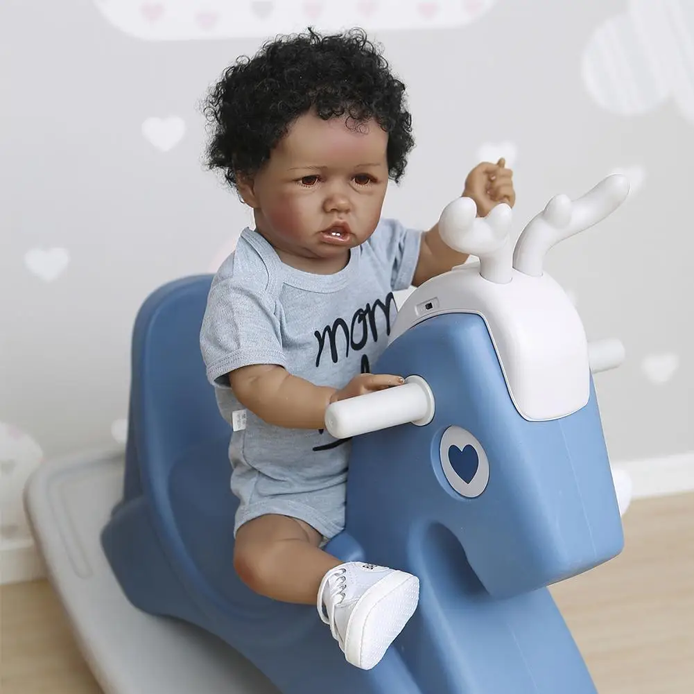 

Beautiful Simulation Baby Doll High Quality Toddler Full Body Silicone Skin Lifelike Baby Accompan Toys Kids Playmate Doll Toy