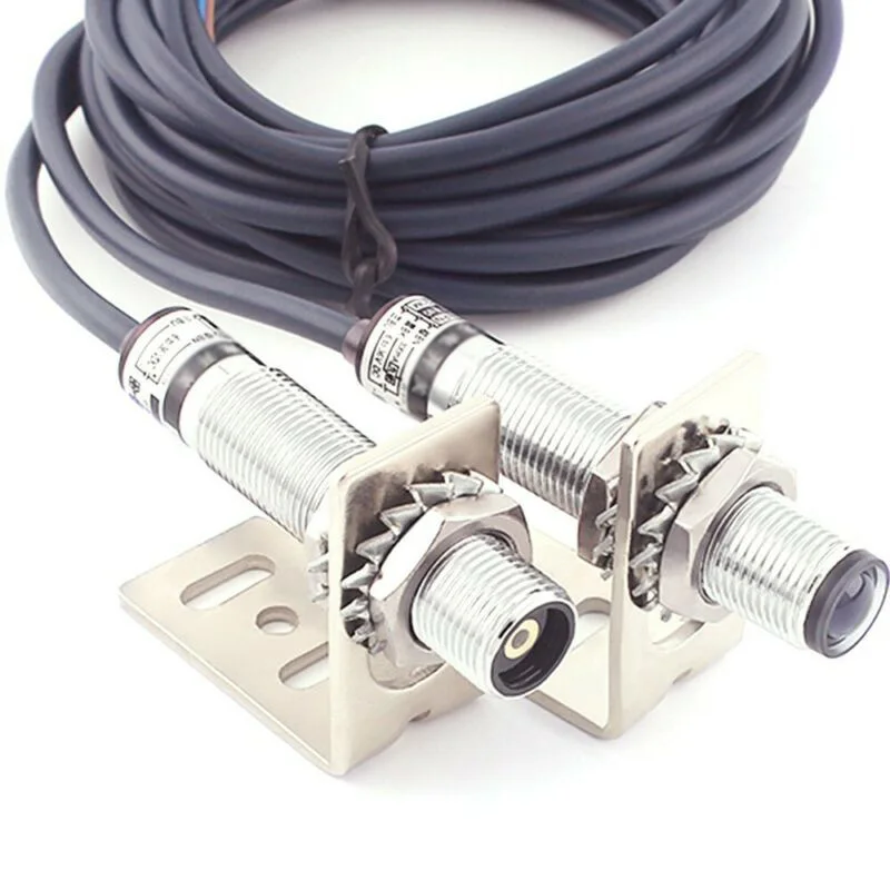 M12 NPN лазерный датчик переключатель Инфракрасный светильник латунь