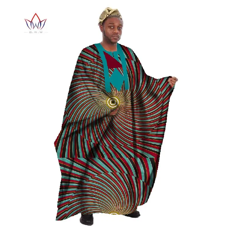 Мужская одежда в африканском стиле свободный халат с длинным рукавом Дашики