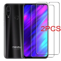 2pcs for meizu c9 pro tempered glass protective on meizu m10 note 9 16t 15 lite m8c screen protector glass film cover