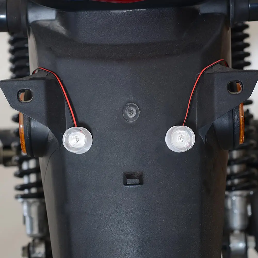 

2PCS 12V-85V Motorcycle Taillight Bright Electrocar Bright LED Flashing Lights Brake Light Warning Lights