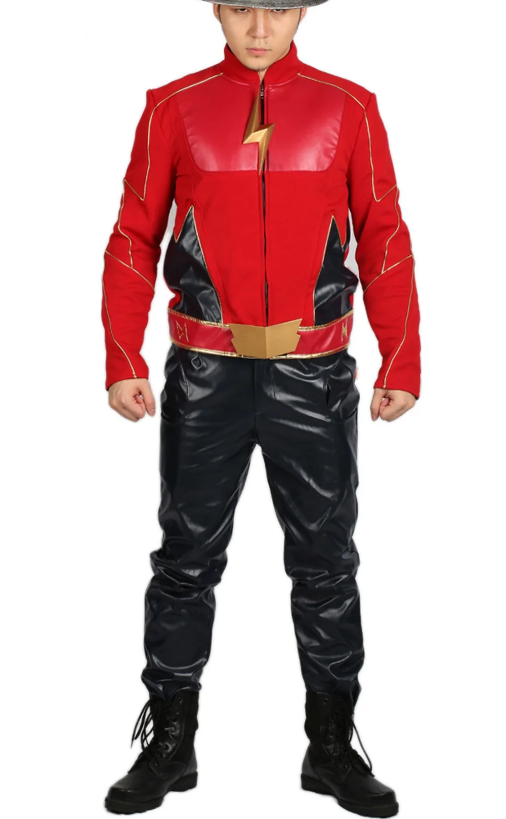 X-COSTUME распродажа 45% скидка флэш сезон 2 Джей костюм garrick для косплея и Хэллоуина подарок для фанатов высокого качества