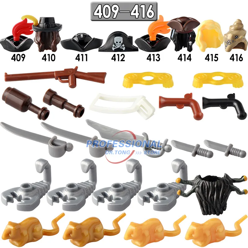 

Single Sale Pirates of Caribbean Captain Jack Dolls Building Blocks Children Toys for Boys Gift Kids Christmas Toys Ksz401-416