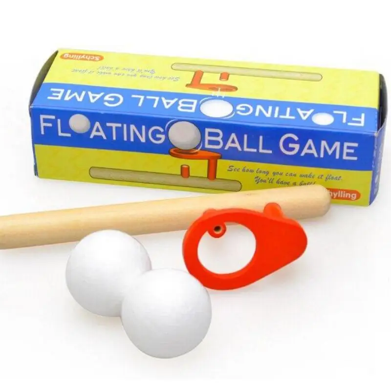 Pelota de espuma m&aacute;gica para deportes al aire libre para ni&ntilde;os, juguete divertido de tubo de madera flotante, juego de regalo, juguetes para soplar y malabares-2