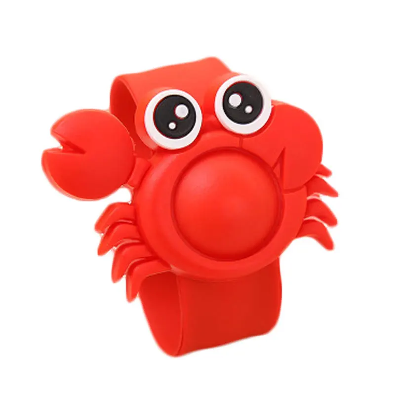 crab Для ребенка Анти Москитная Убийца браслет многоразовый 5 шаблон мультфильм Силиконовые москитная убийца открытый Репеллент Браслет - Цвет: crab