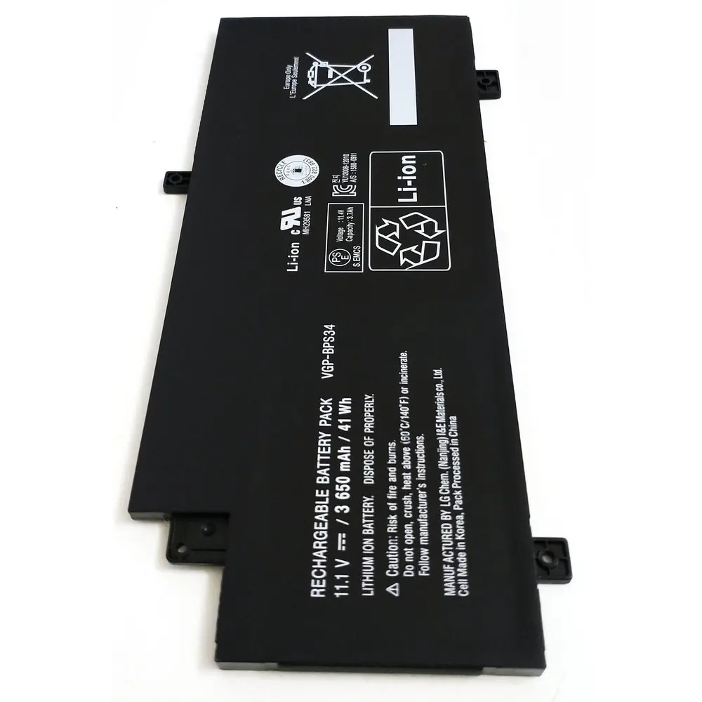 Оригинальный аккумулятор для ноутбука 11 1 В 3650 мАч 41 Вт/ч Φ BPS34 Sony VAIO Fit 15 Touch SVF15A1ACXB