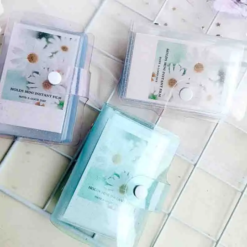 

Jelly Color Photo Album for Mini Card Photo Sticker Album Mini Photo Album Photos Album Transparent Glitter Card Holder