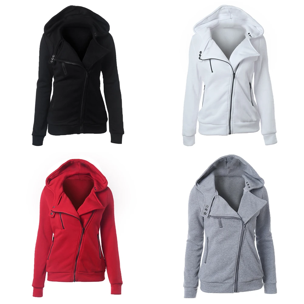 

2019 Women Thick Jacket Zipper Casual Long Sleeve Female Chaqueta Mujer Veste Femme Autumn Ladies Jacket