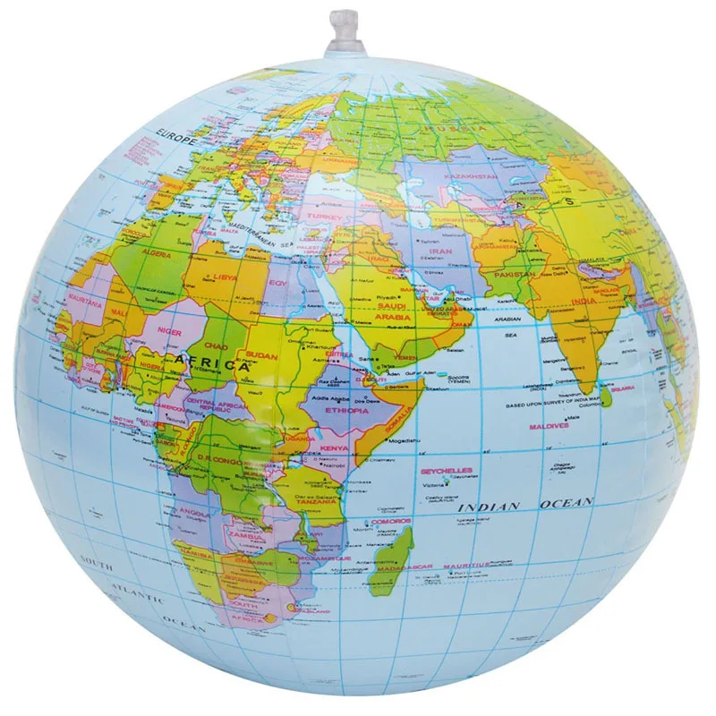 

Inflatable Globe World Earth Ocean Map Ball Geography Learning Educational Beach Ball Kids Toy Home Office Decoration Beach Ball