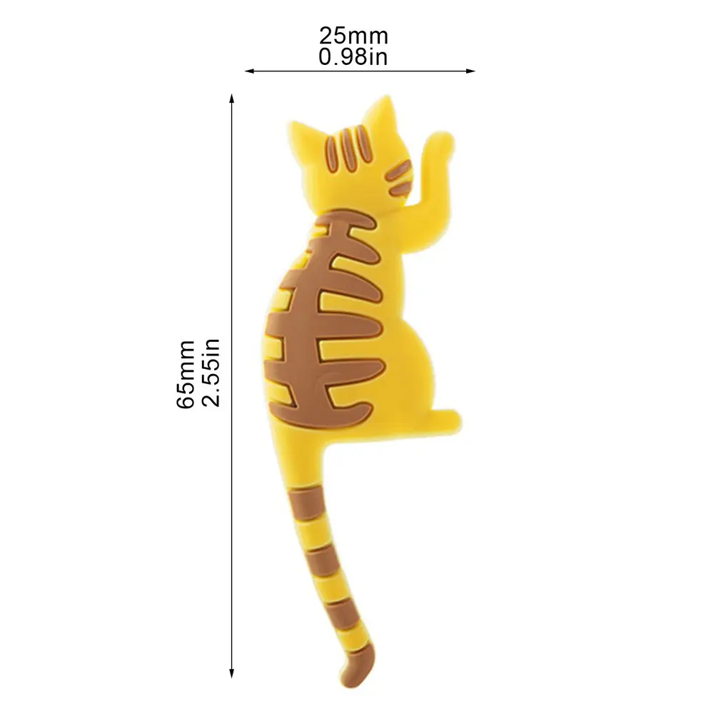

Cartoon Cat Magnetic Refrigerator Sticker Cute Multifunctional Refrigerator Decoration Practical Cat Sticker