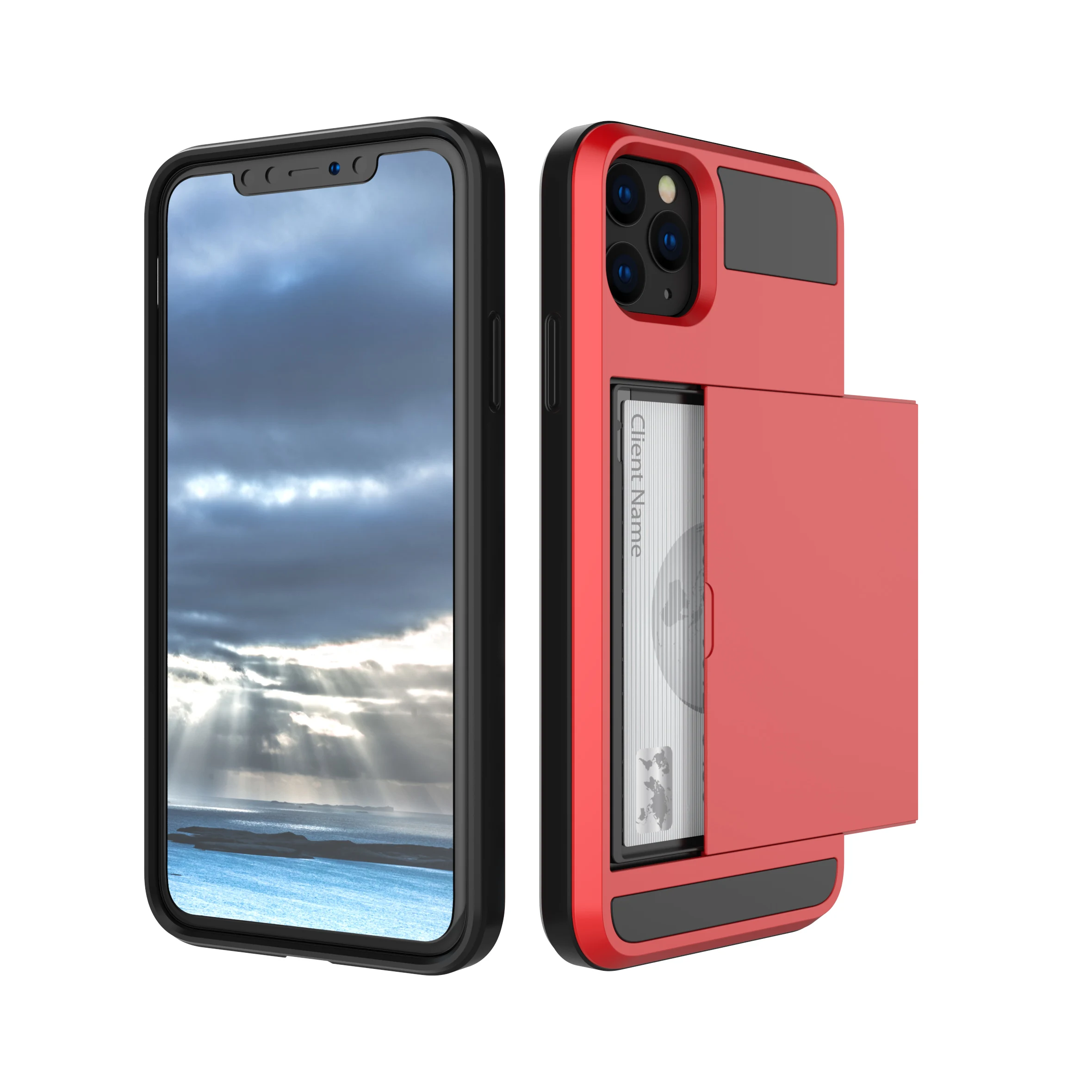 Для iPhone 11 Pro MAX гибридный жесткий защитный чехол для хранения карт XS Max X XR 5S 6 6s 7 8 Plus