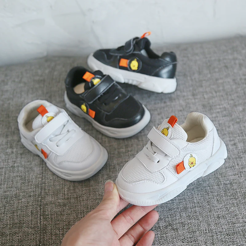 2019 Осенняя обувь для маленьких девочек и мальчиков Обувь малышей с дышащей