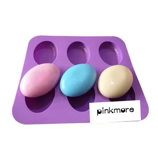 

6 Cavity Silicone Soap Molds DIY Handmade Mixed Patterns Package Cake Mold Cupcake Pudding Bougi