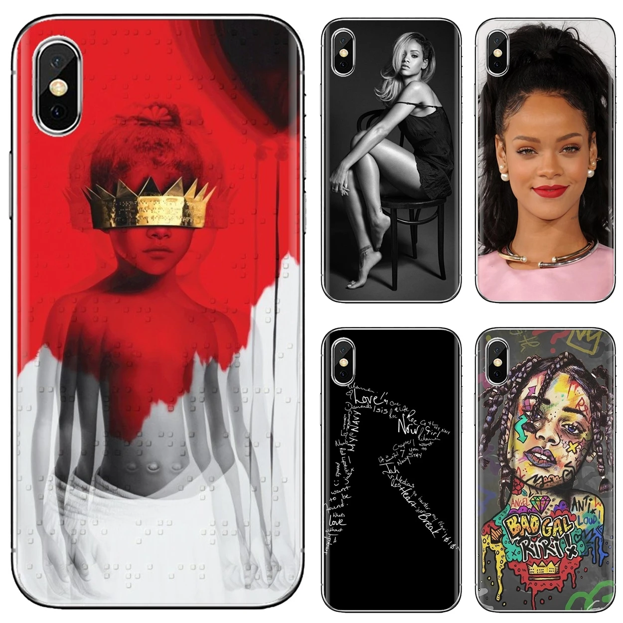 Мягкий чехол для Huawei Nova 2 2i 3 3i Y3 Y5 Y6 Y7 Y9 Prime 2015 2016 2017 2018 2019 Robyn-Rihanna-C-f71 | Мобильные