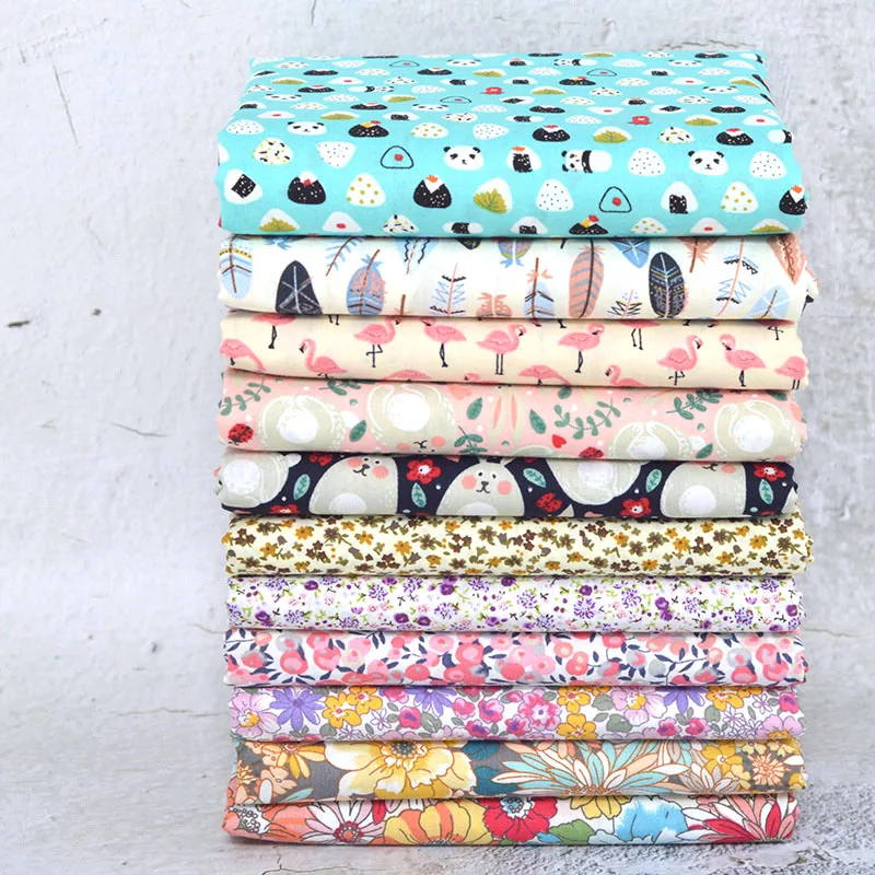 145x50 см пасторальная Цветочная простая хлопчатобумажная ткань сделай сам Детская