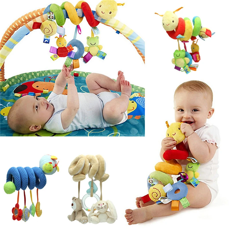 

Baby Activity Spiral Stroller Car Seat Travel Lathe Hanging Toys Rattles Toy Hot