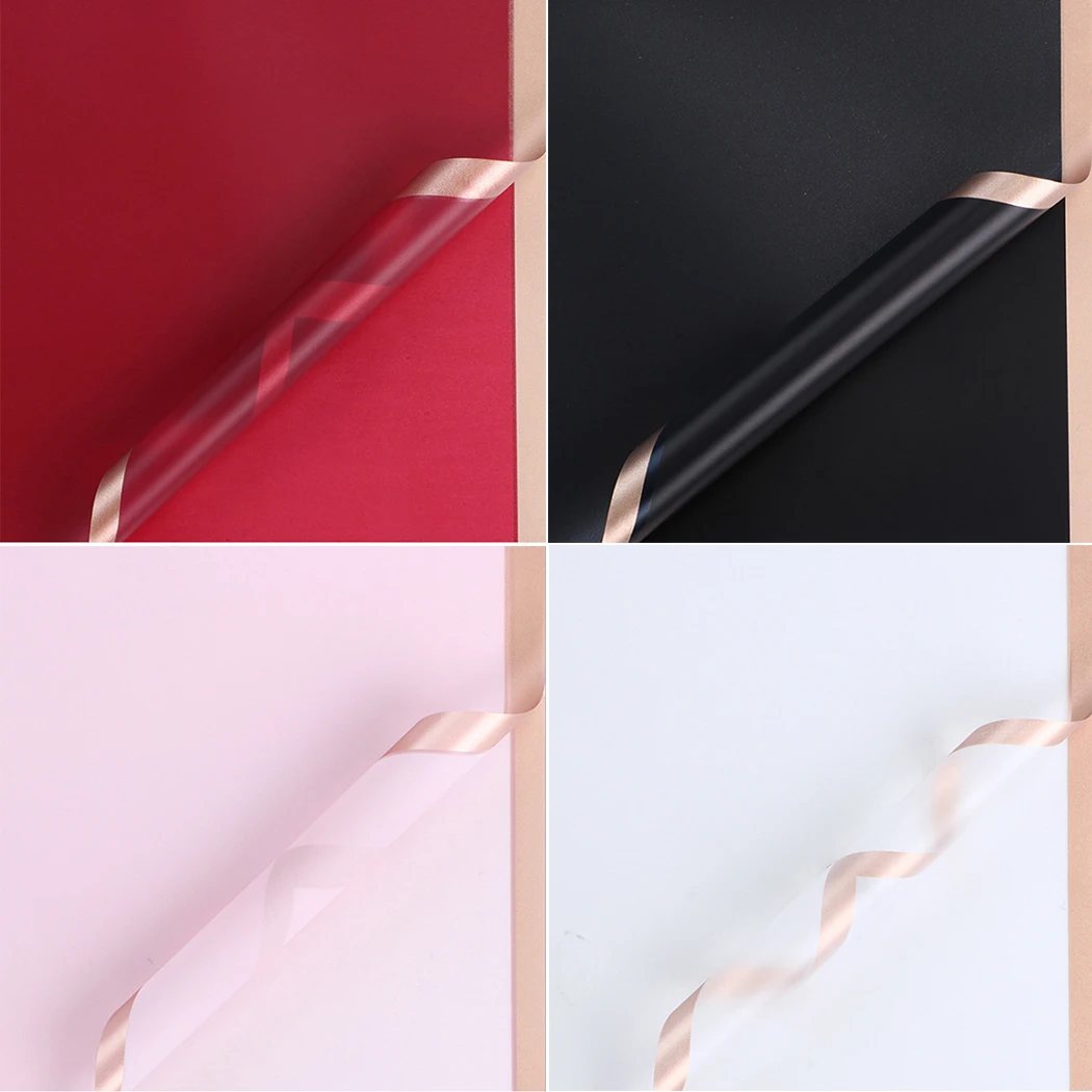 

Handmade Flower Wrapping Paper Packaging Paper Plastic Waterproof Wedding Flower Bouquets