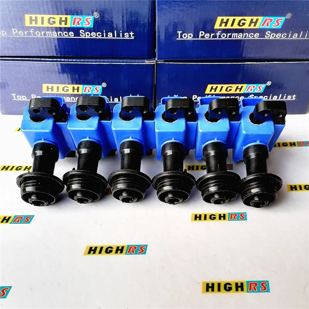 6 комплектов катушек зажигания для Nissan Skyline R34 NEO GT ER34 GTT RB25DET STAGEA WHC34 WGC34 GC35 GNC35 ENY34 WGNC34