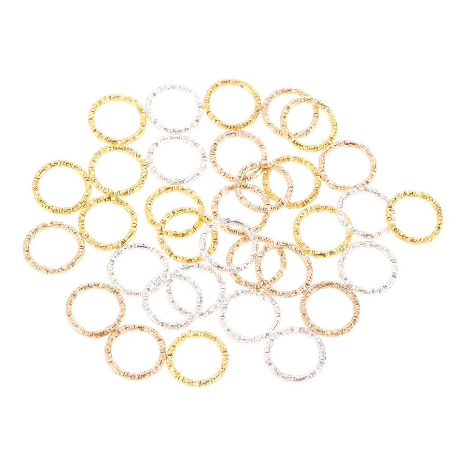 100PCS Round Jump Rings Twisted Closed Connectors Fashion Jewelry Making Sewing Craft DIY Handmade Findings | Дом и сад