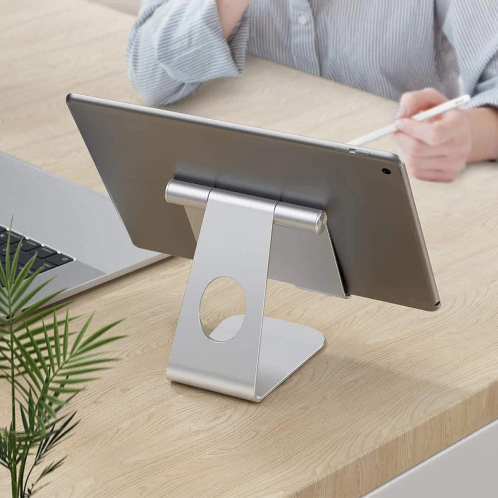 aluminum tablet stand for apple ipad support tablet holder mount for ipad iphone samsung huawei smart phone 180 degree rotation free global shipping