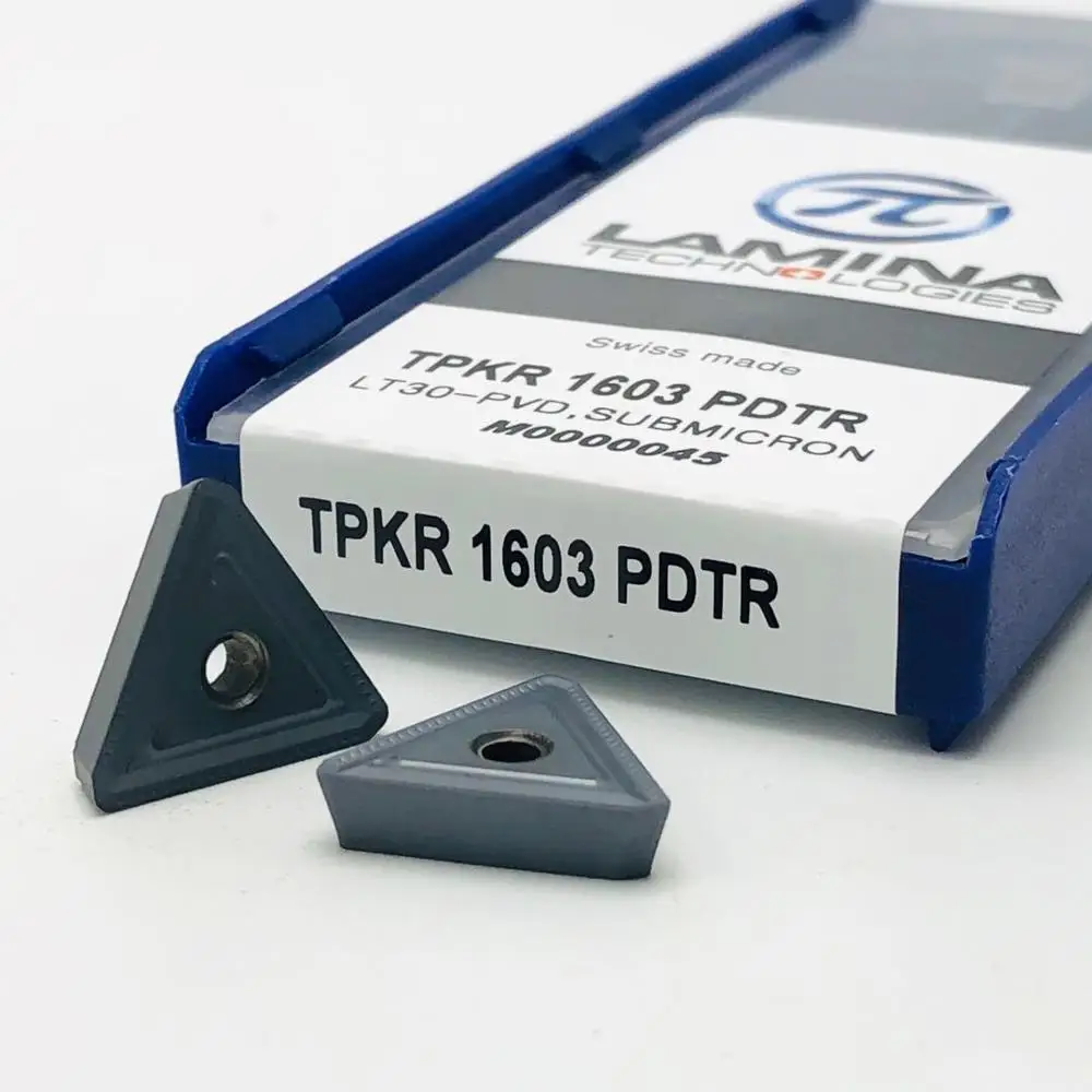 Твердосплавное лезвие TPKN1603 TPKR 1603 PDTR LT30 внешний токарный инструмент с покрытием PVD