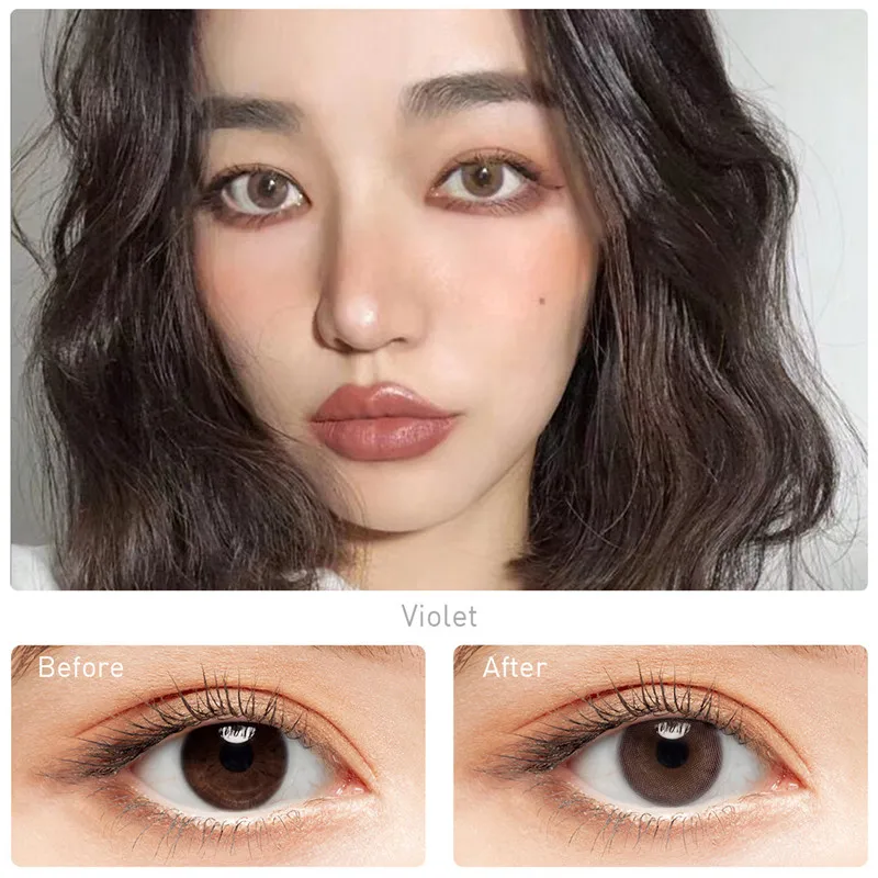 Хидокор®Новые бусы серии Контактные линзы 2 шт./пара годовой Цветной контактные