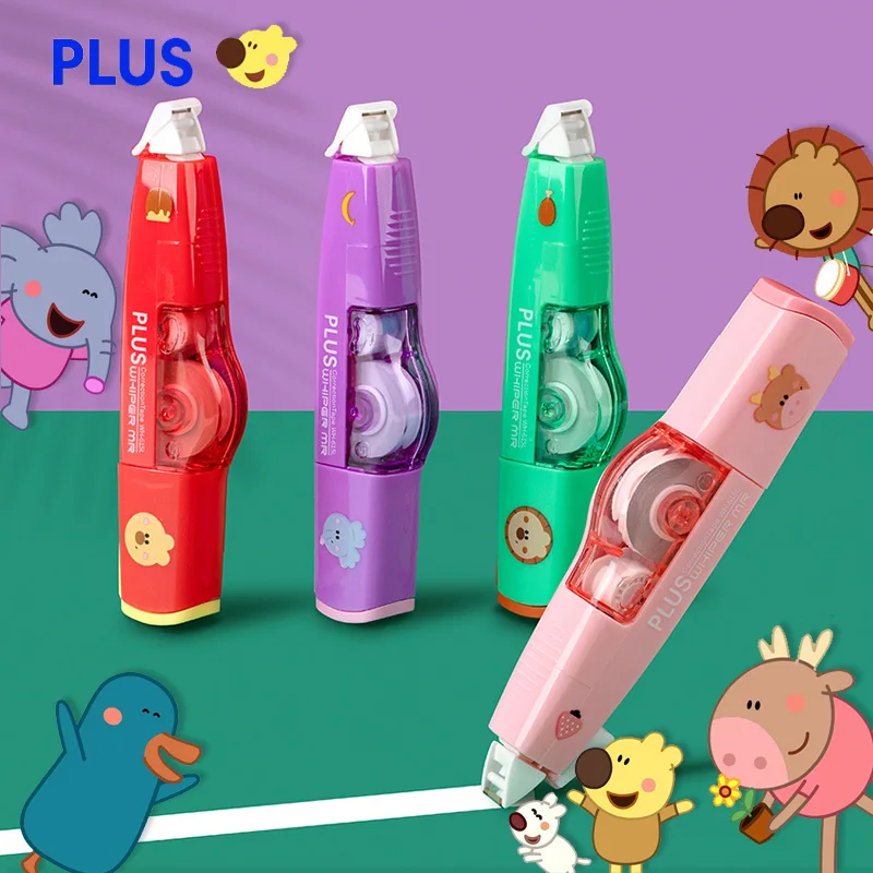 

1Pc Japan Plus Correction Tape Limited Edition Animation Cartoon Correction Tape for Students Not Easy To Use Student Supplies