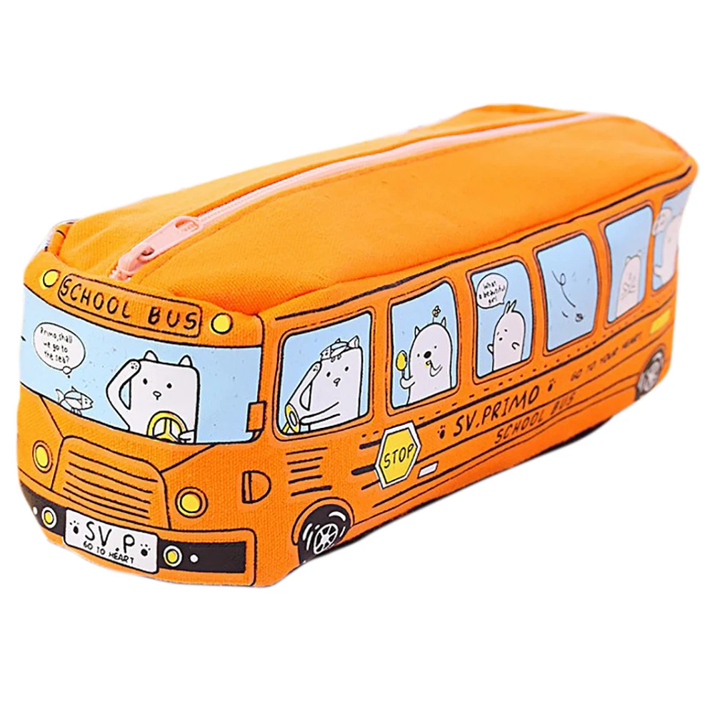 Креативный большой холщовый автомобильный чехол для карандашей школьные