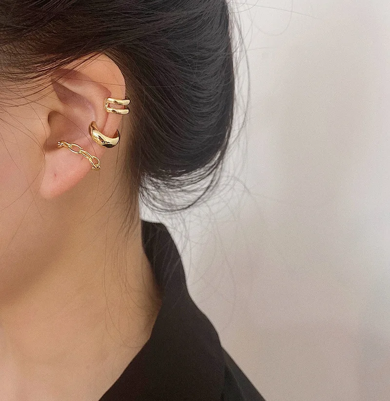 

Earrings for Women Small Hoop Earrings Ear Bone Clip Ear Ring Girl Aretes Ear Hoops Fashion Jewelry 2021