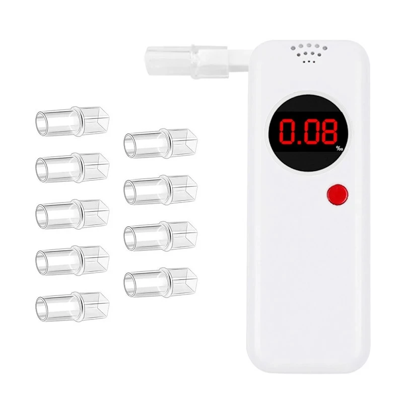 

AD6000NS Alcohol Tester Digital Alcohol Detector Breathalyzer Police Alcotester Backlight Display with manual