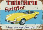 Металлический плакат Triumph спитфайер, металлический плакат, металлический декор, металлическая живопись, настенная наклейка, настенный знак, декор для стен