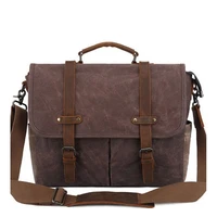men handbag bag crazy horse leather briefcase messenger bags famous brand business office handbag for 14 inch laptop