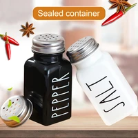 2pcs condiment bottles salt shaker seasoning organizer salt and pepper shakers salt container kitchen bottle canister set