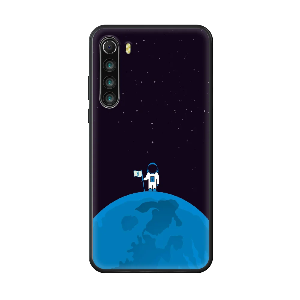 

Spaceman Phone case For Xiaomi Redmi Note 8T 8 9 7 7A 8 8A 4 5 9S Pro black cover pretty bumper luxury funda trend coque art
