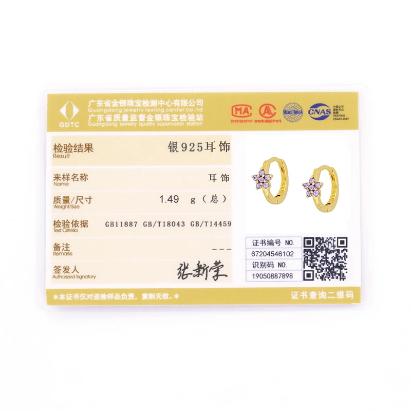 

925 Sterling Silver Small Hoop Earrings For Women Girls Zircon Pop Diamond Circle Stud Earrings Fancy Piercing Earrings Jewelry