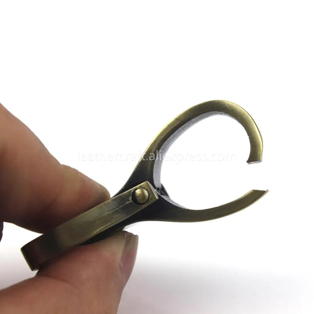 1 х металлический карабин для запуска карабина застежка кожаного ремня лямки