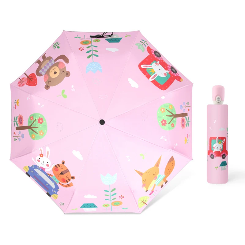

Cartoon Children Umbrella For Boy Girl Animation Creative Folding Automatic/Non-automatic Parapluie Fashionable Cute Umbrella