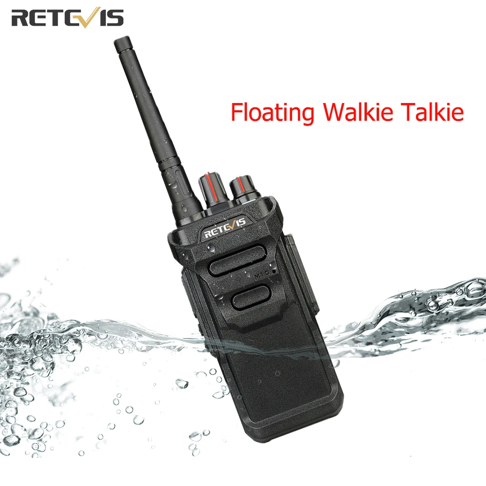 

RETEVIS RT648 IP67 Waterproof Walkie Talkie 1 or 2 pcs Floating Portable Radio PMR 446 FRS License-free Two-way Radio Walk Talk