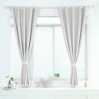 enhao modern short curtains for kitchen window curtain for living room bedroom solid cloth drapes window treatment home decor