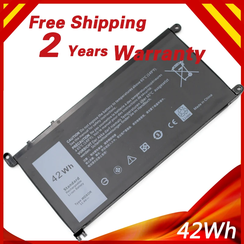 Gololoo 42Wh WDXOR Аккумулятор для ноутбука 3CRH3 WDX0R T2JX4 dell Inspiron 15MF PRO 1508T 13 5000 5368 4
